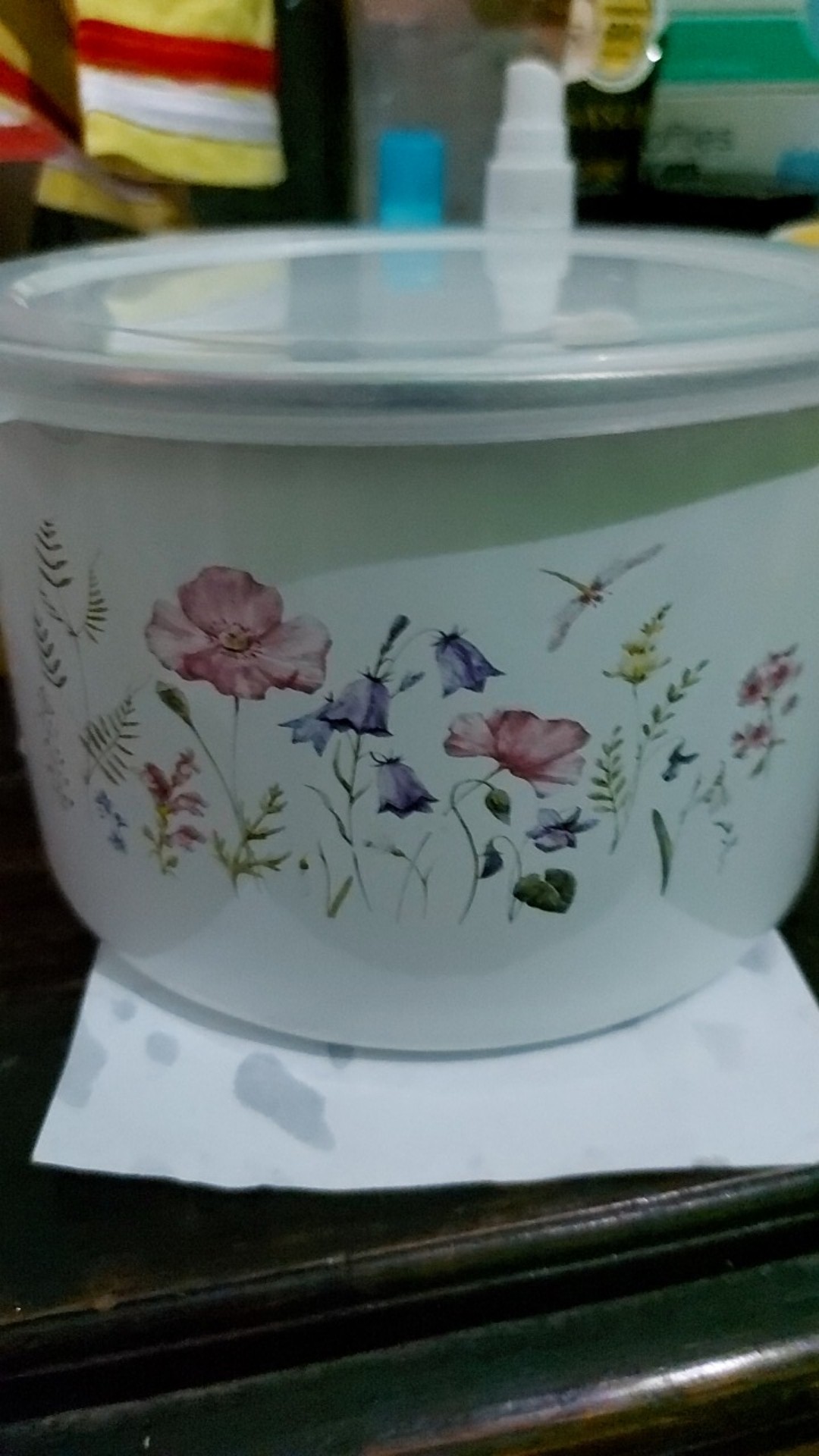 Maspion Deep Storage Bowl Enamel On Steel Rantang 3 Susun - Random