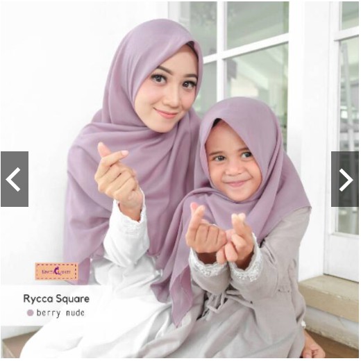 Emmaqueen Rycca square (JILBAB SEGI EMPAT YANG ANAK INSTAN)