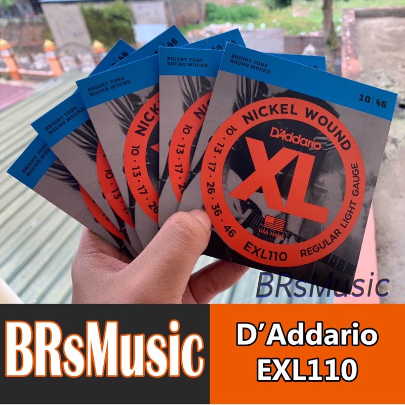 Senar Gitar Elektrik D’Addario EXL110 Nickle Wound D Addario Fullset