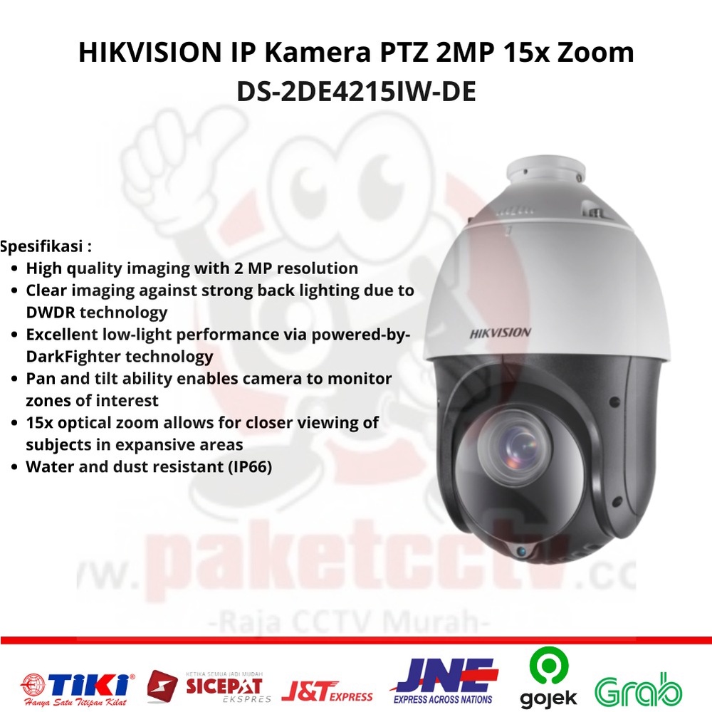 IP PTZ Kamera Hikvision DS-2DE4215IW-DE 15X Optical zoom
