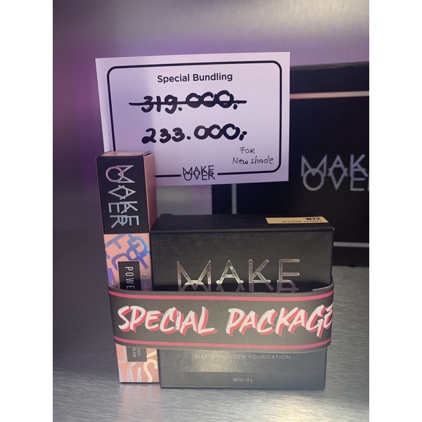 Special Bundling (Make Over Powerstay Transferproof Matte Lipcream 20 + Powerstay Matte Powder Found