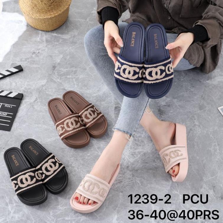 7S6 SANDAL ORIGINAL DARI BALANCE 1239-2 uk 36-40 TERBARU IMPORT WANITA CASWAL SELOP/ SANDAL WEDGES F