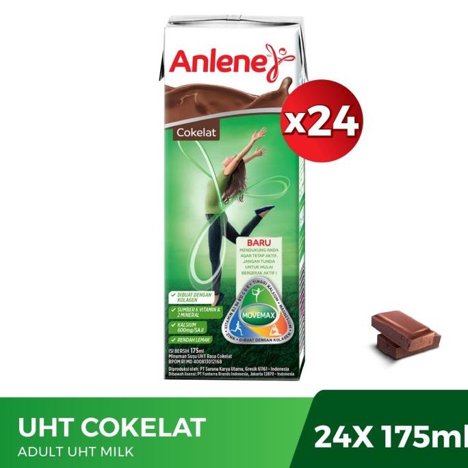 

BISA COD Anlene UHT Cokelat 175ml Carton (1 CT = 24 Pcs)
