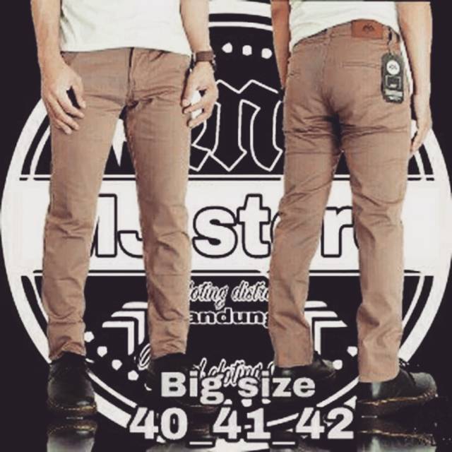 Celana chino mocca malmo impresif