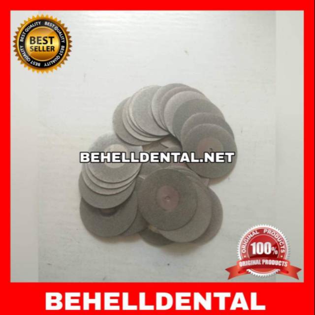 DIAMOND DIAMOND DISC METAL POLOS 22mm 18mm 16mm UNTUK POLISHING GIGI PALSU / VENEER BELUM TERMASUK MANDRILL MANDRIL