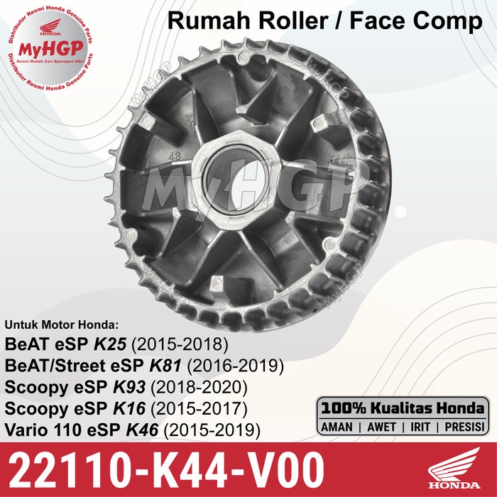22110-K44-V00 - Face Comp - Rumah Roler BeAT Vario 110 Scoopy eSP Street 22110K44V00 22110 K44 V00 P