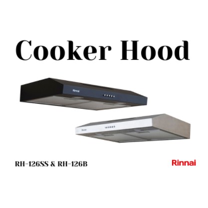[ Rinnai ] Cooker Hood / Penghisap Asap Dapur Rinnai RH 126B / 126SS - 60 Cm ( Free BUBBLE 1 Lapis)