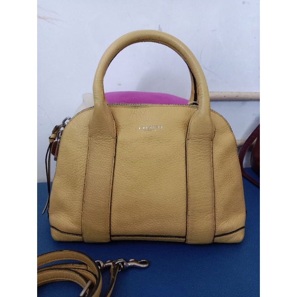 coach blecker mini preston, kuning lime, pl ball