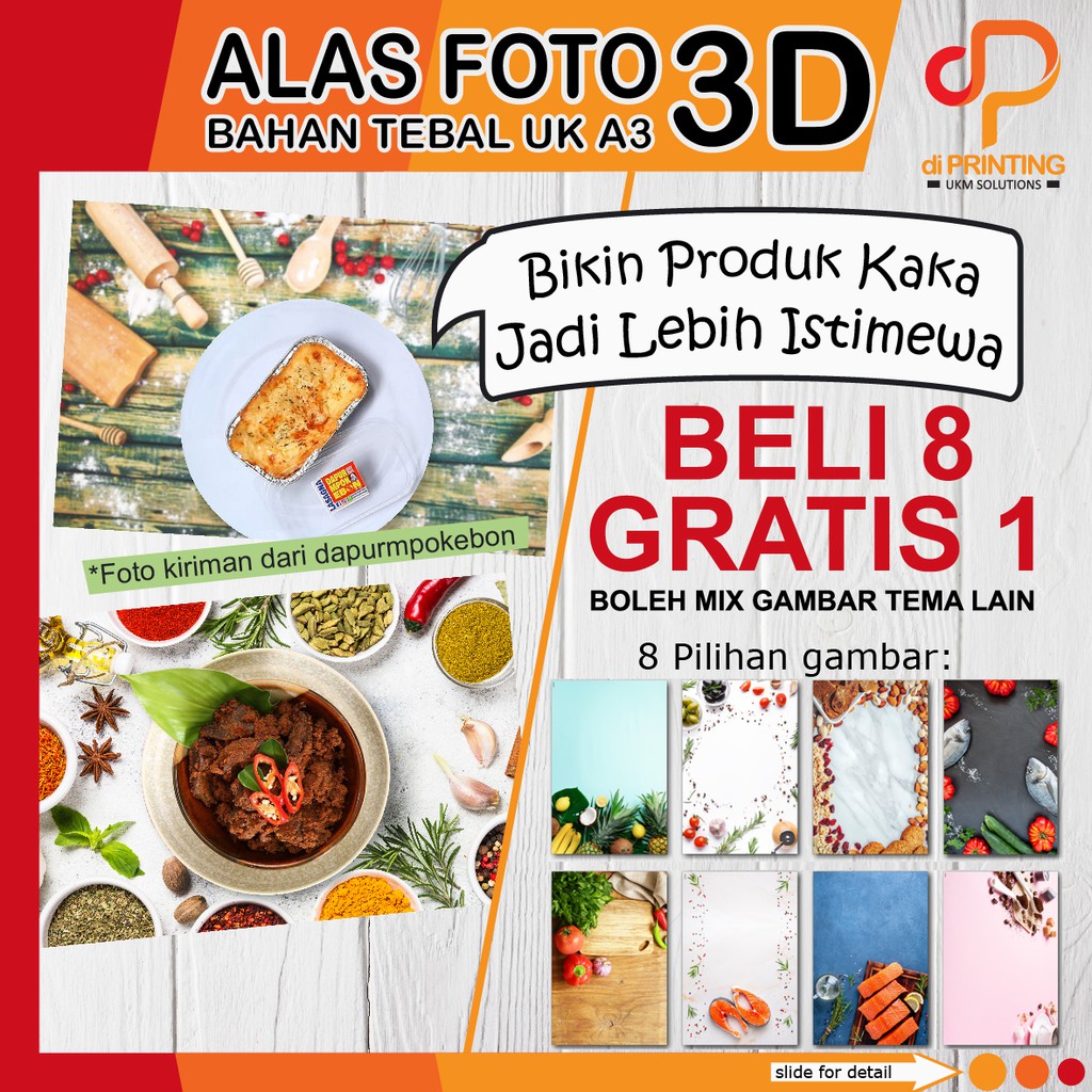 BACKGROUND FOTO A3+ TEMA MAKANAN PART 4