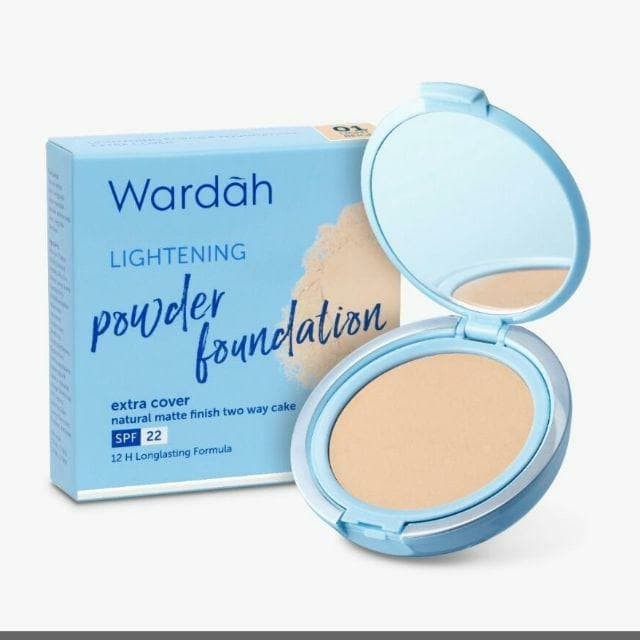 Wardah Lightening Powder Foundation Extra Cover SPF 22 (kemasan baru)