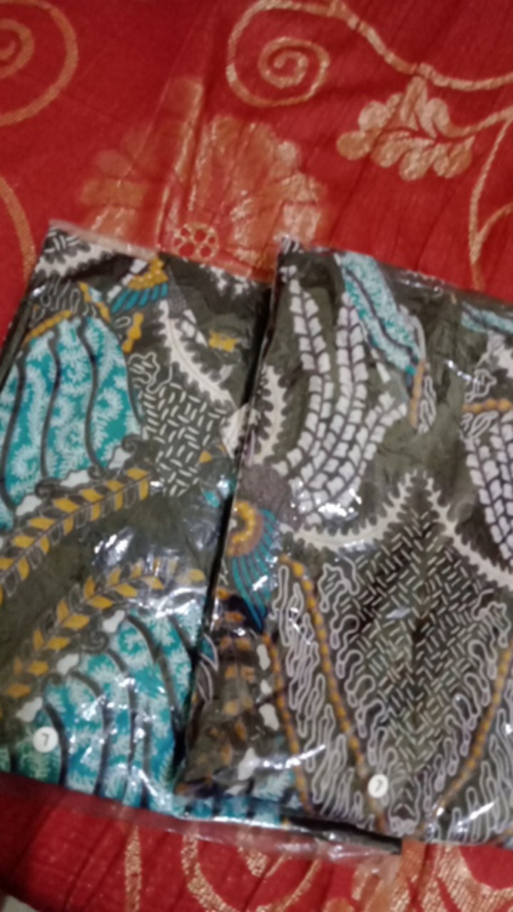 Batik Couple Keluarga Sania Ruffle Ori Ndoro Jowi Dnt Madu Ijo