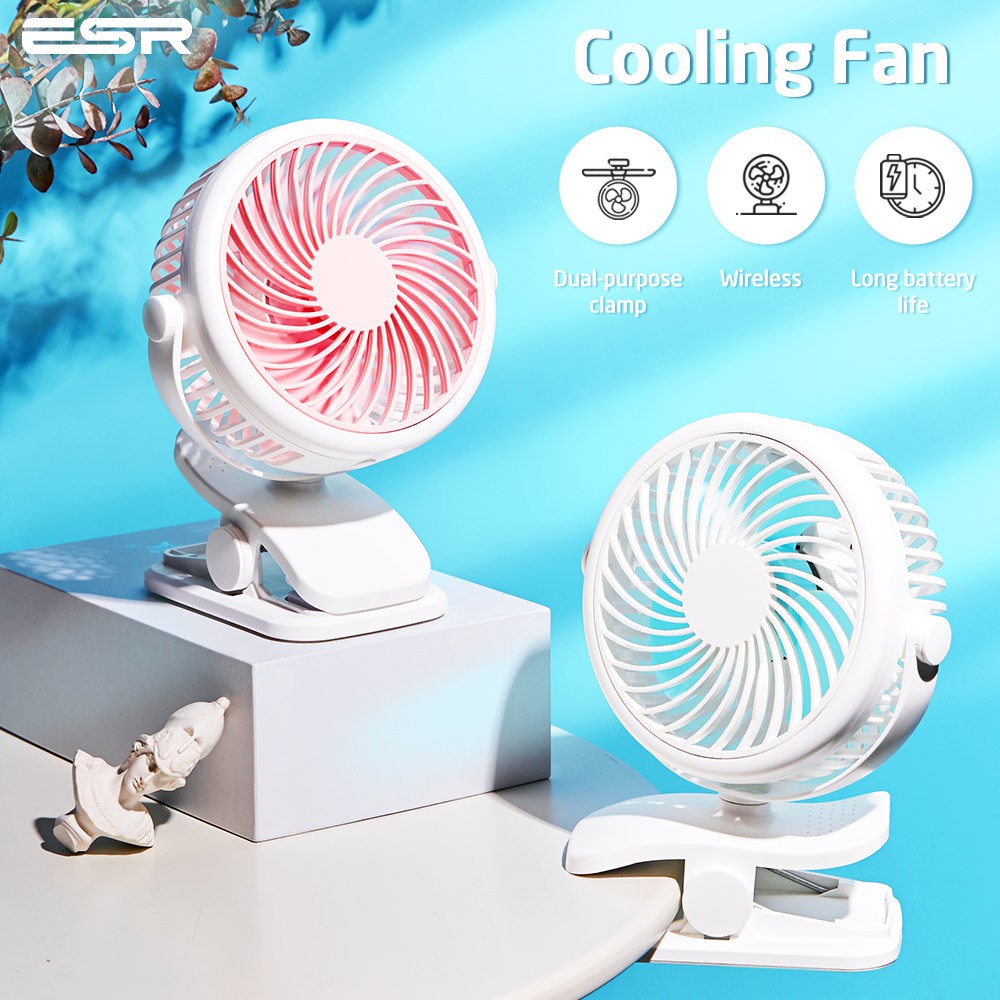 Clip On Desk Fan Esr Portable Air Cooler Wireless Mini Fan Rechargable Original Shopee Indonesia Clip On Desk Fan Esr Portable Air Cooler Wireless Mini Fan Rechargable Original Shopee Indonesia