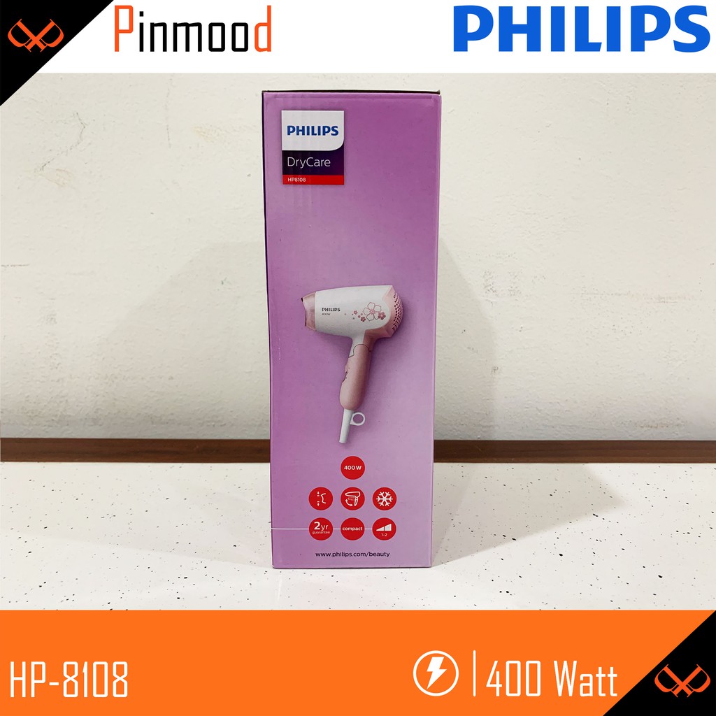 PHILIPS HP-8108 DRY CARE HAIR DRYER / PENGERING RAMBUT TRAVEL [ 400 Watt ]  MINI KECIL LIPAT MURAH