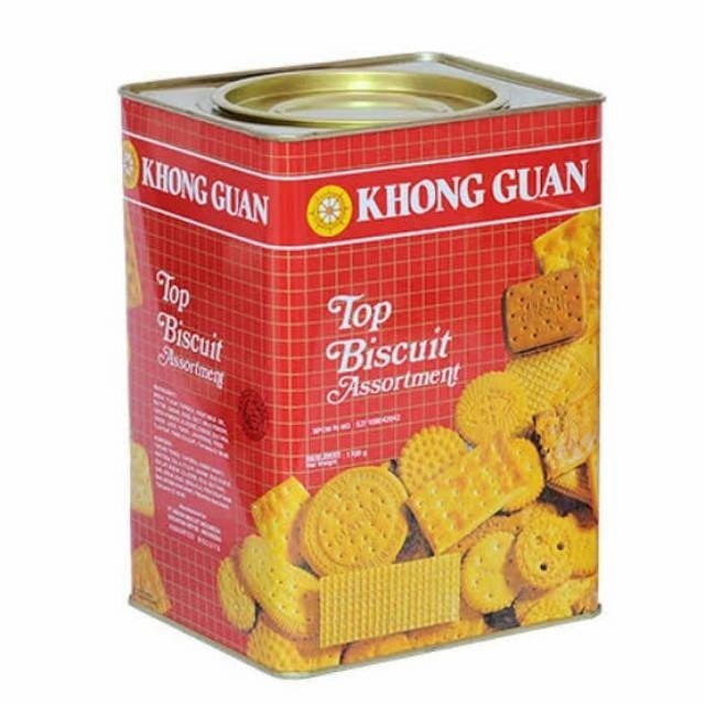 

KHONG GUAN Top Assortment Biscuit Biskuit Kaleng 1600g 1600 gram 1.6kg 1.6 kg