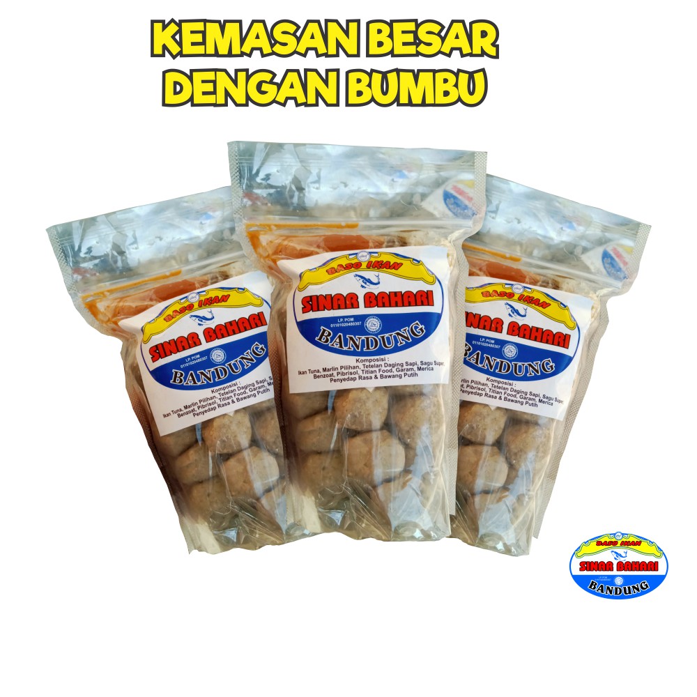 BAKSO / BASO IKAN SINAR BAHARI BANDUNG Kemasan Besar + Bumbu