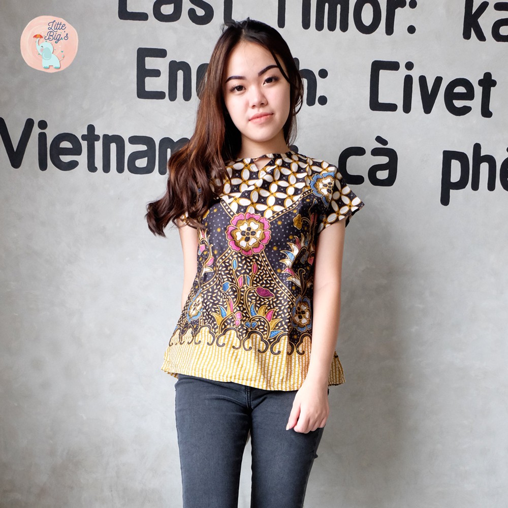 Promo/ SALE TOP baju batik wanita/ atasan batik cewek/ batik kantor/ Batik cewek murah