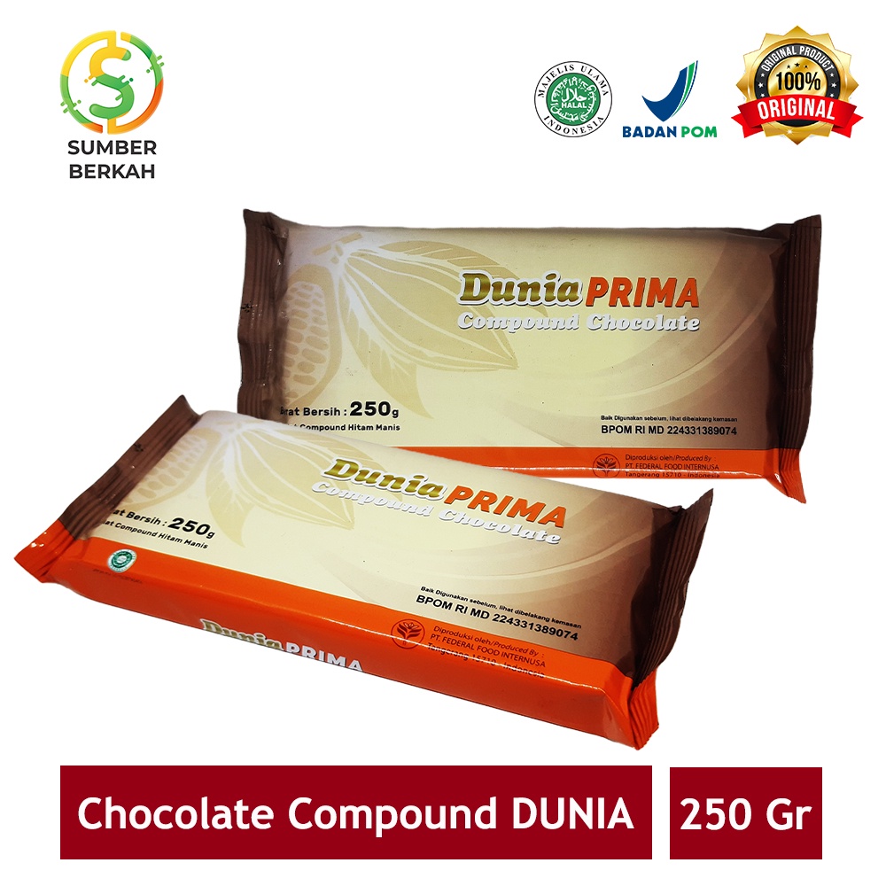 Coklat Batang Dunia Prima Compound 250 g Compound Chocolate