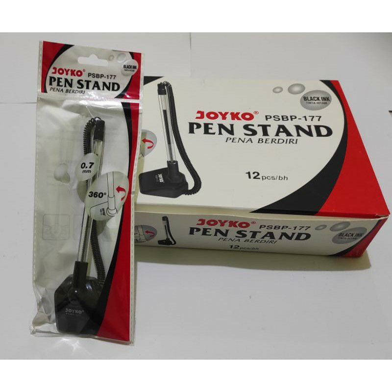 

[PCS] STAND PEN JOYKO PSBP-177 HITAM / PULPEN BERDIRI / PULPEN MEJA / PULPEN TEMPEL JOYKO