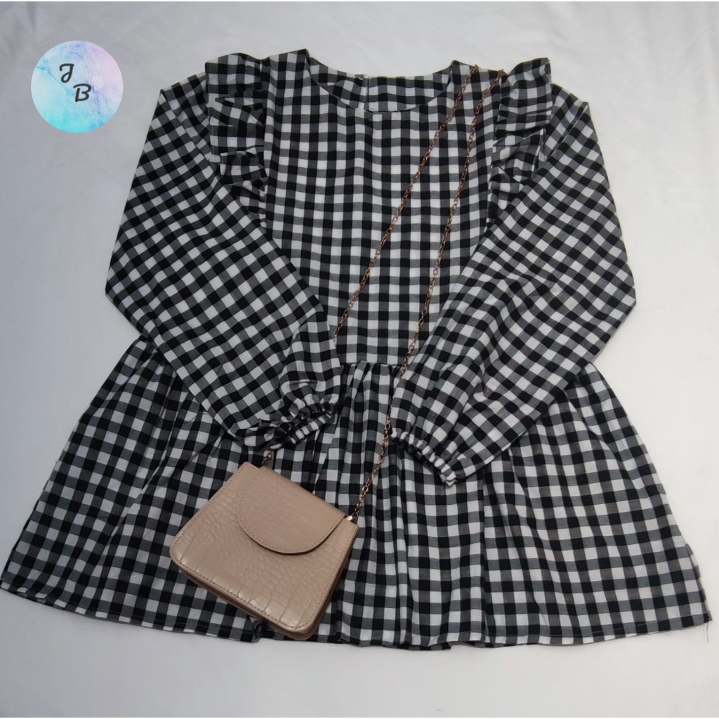 JB CIRELEA BLOUSE - BLOUSE MUTHIA / BLOUSE CIRELEA (LD 96 PJ 60)-Kotak Hitam