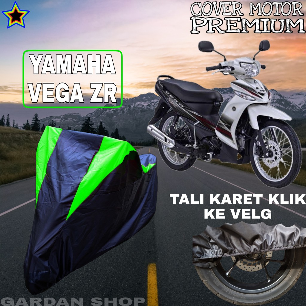 Sarung Motor YAMAHA VEGA ZR Hitam HIJAU Body Cover Penutup Pelindung Motor Yamaha Vega PREMIUM