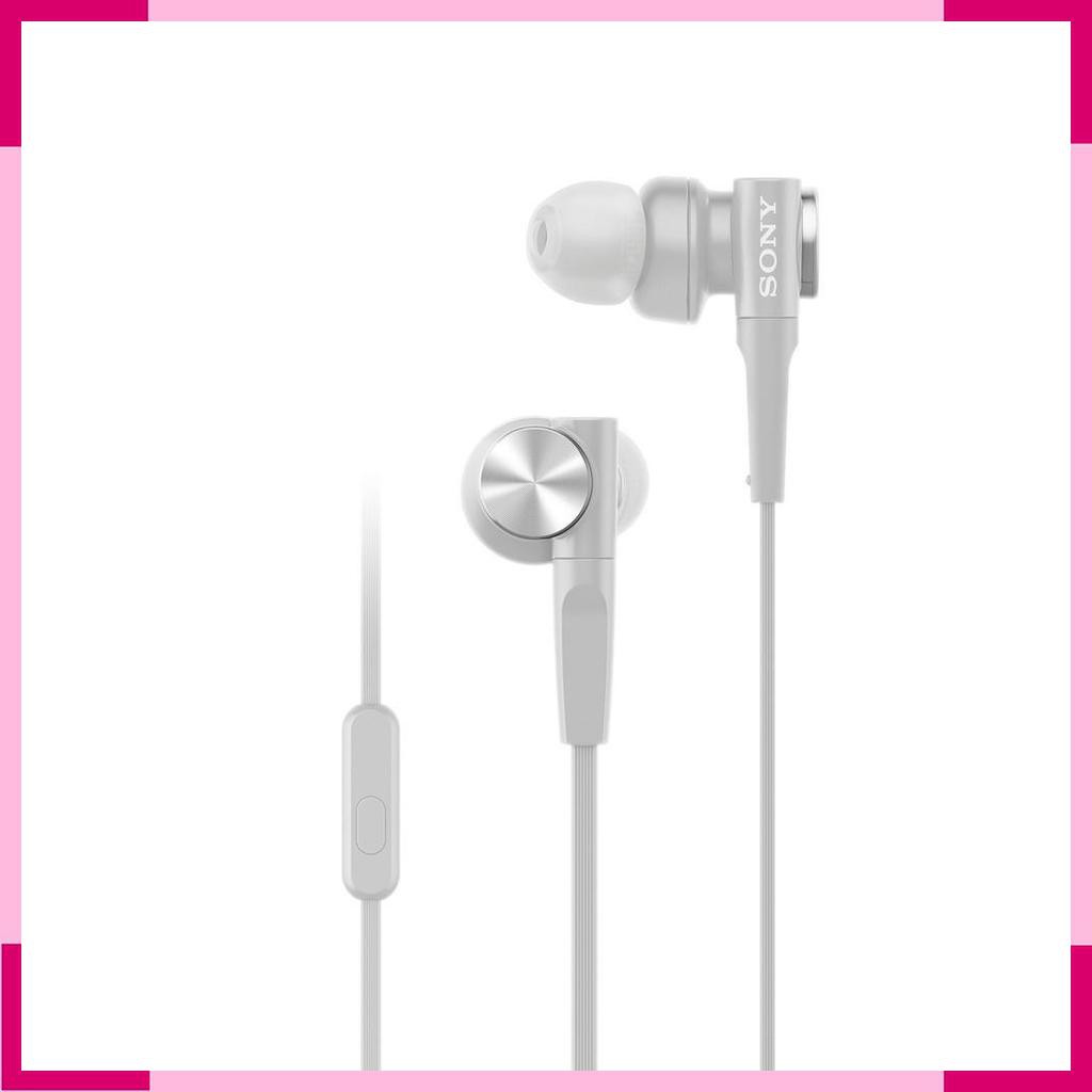 Sony In-Ear Extra Bass Headphone MDR-XB55AP / XB 55AP - Putih