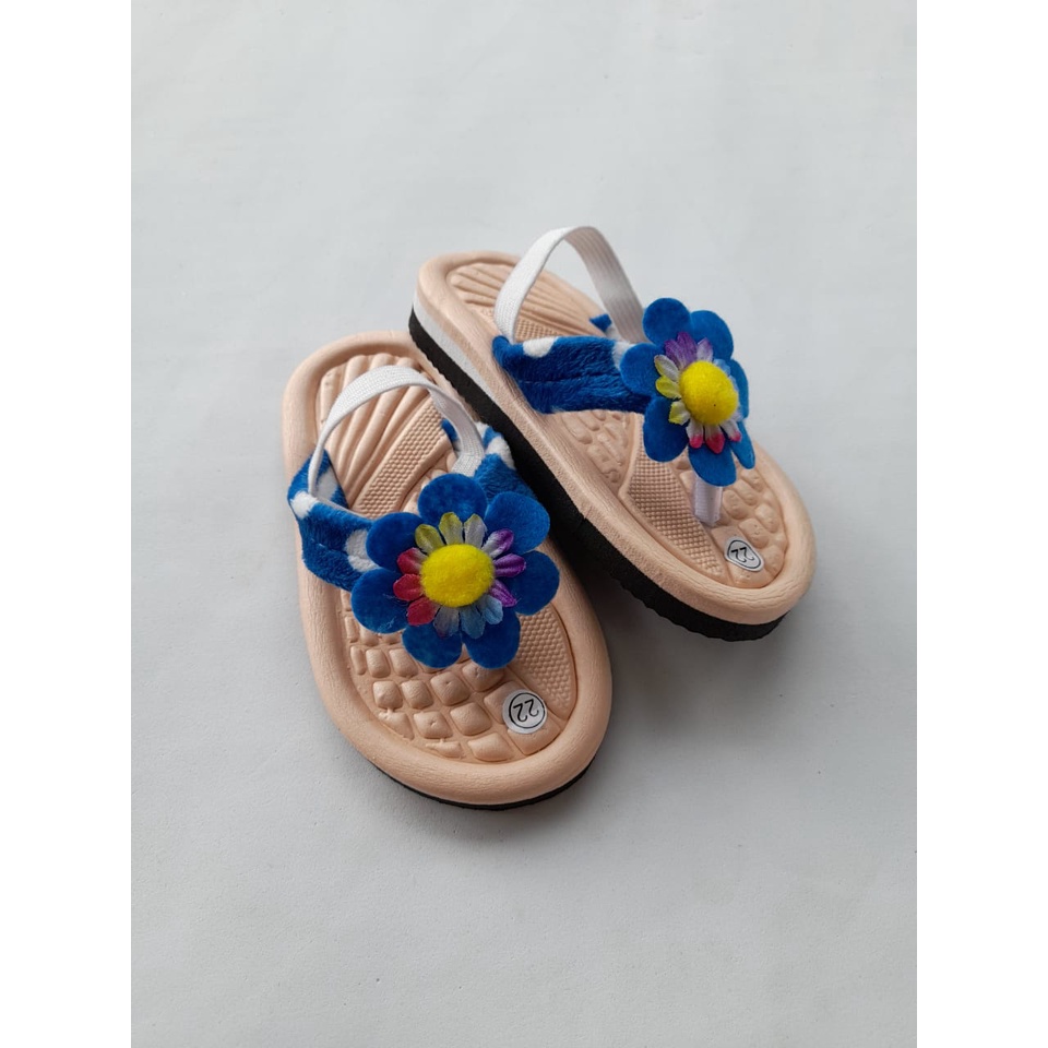 Sandal Baby Sandal Anak Perempuan Bunga Cantik Trandy Usia 1 - 2 Tahun