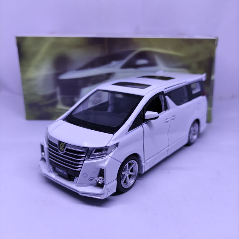 Diecast Miniatur Mobil Toyota Alphard S-grade Rowen Japan Premium 1:32 Mainan Mobil Toyota Murah