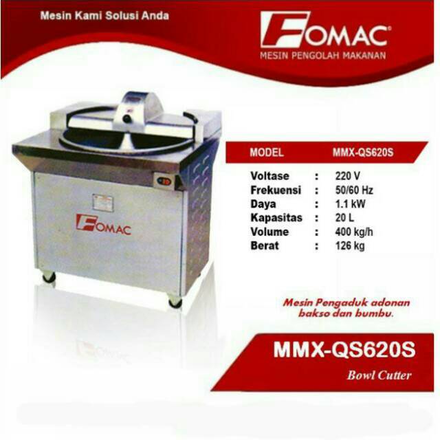 BOWL CUTTER FOMAC MMX-QS620S