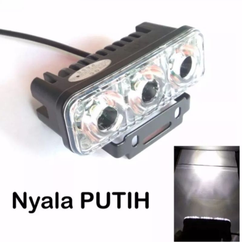 Lampu kabut 3 mata - lampu tembak lampu led