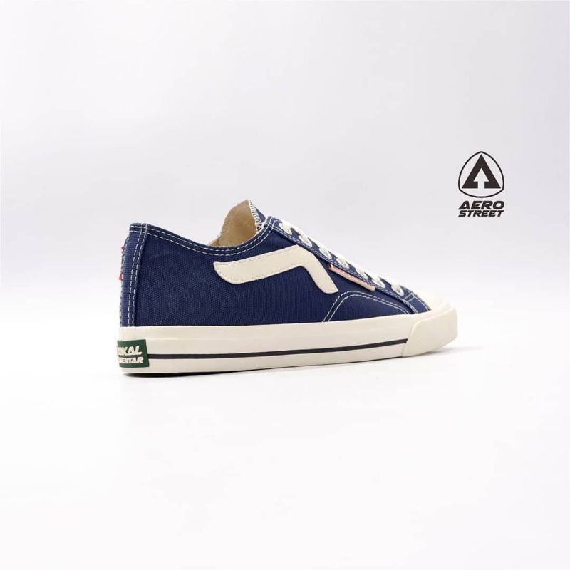 Aerostreet 37-43 Jhosse low biru navy - Sepatu Sneakers Casual Sport Sekolah Pria Wanita Aero Street