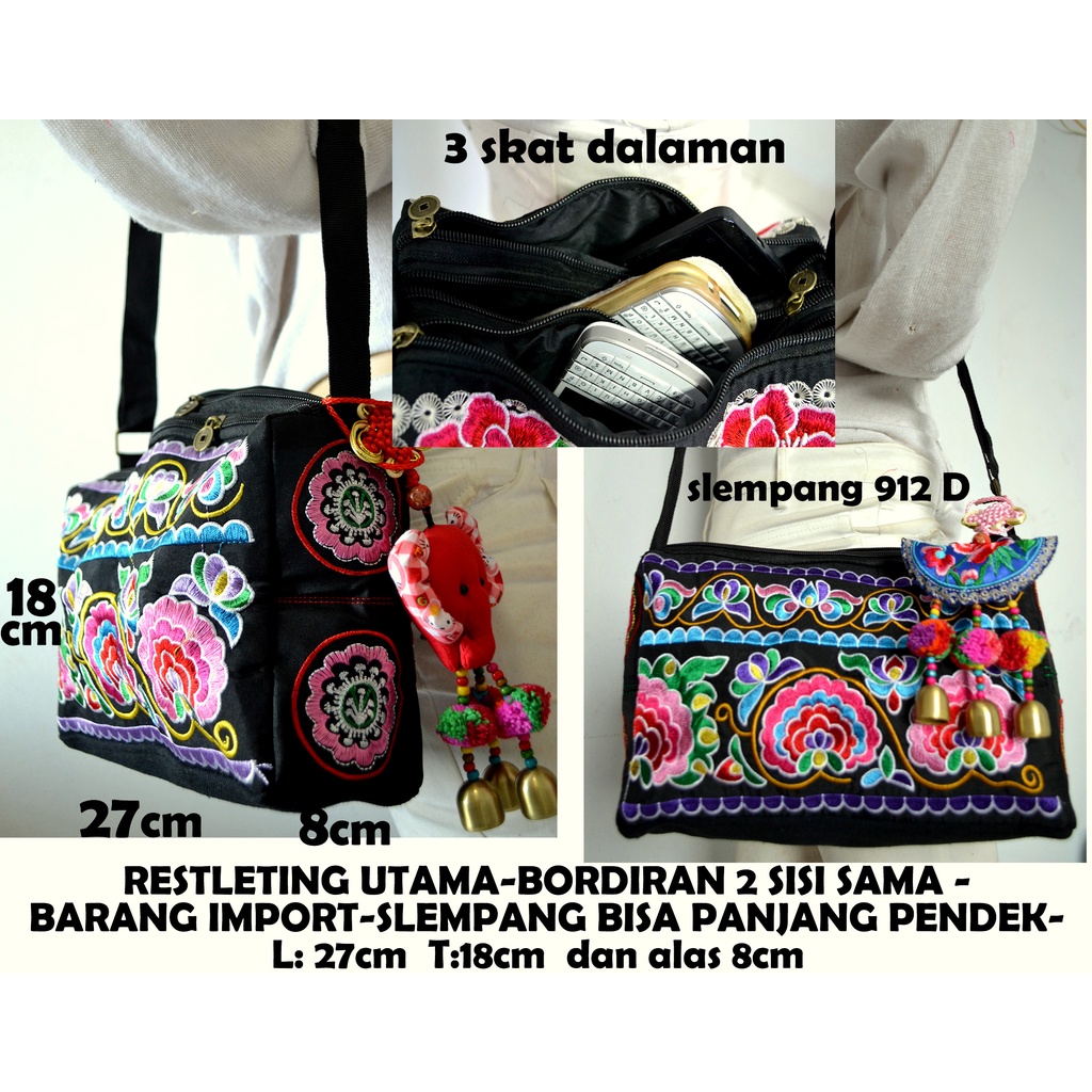 tas bordiran thailand/tas slempang bordiran