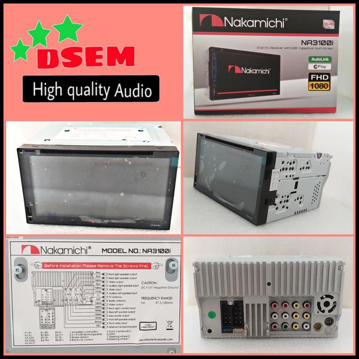 Promo Terbatas Head Unit Nakamichi Na-3100I Double Din Tape Mobil Nakamichi