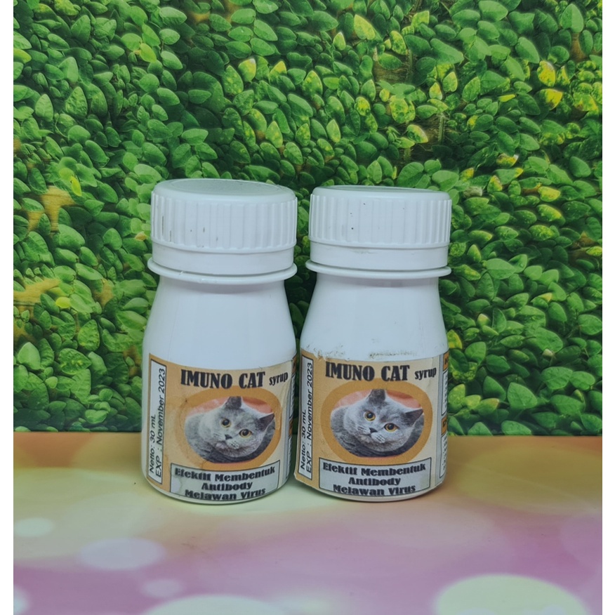 IMUNO CAT SYRUP 30 mL Imunitas flu Kucing Virus Penleukopenia Calici