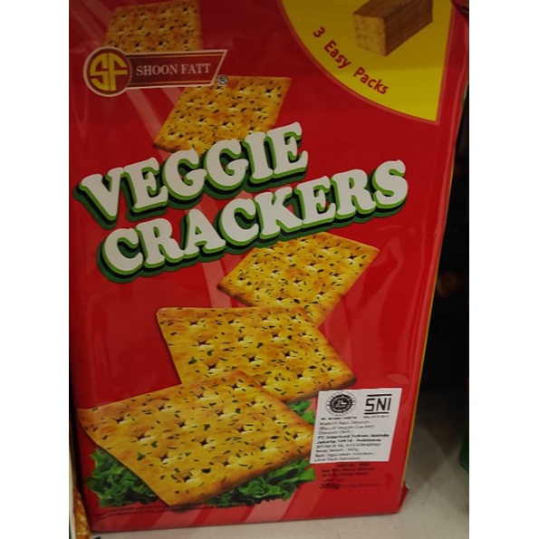 

Shoon Fatt Veggie Crackers 360gr Biskuit Crackers Rasa Sayuran Krekers