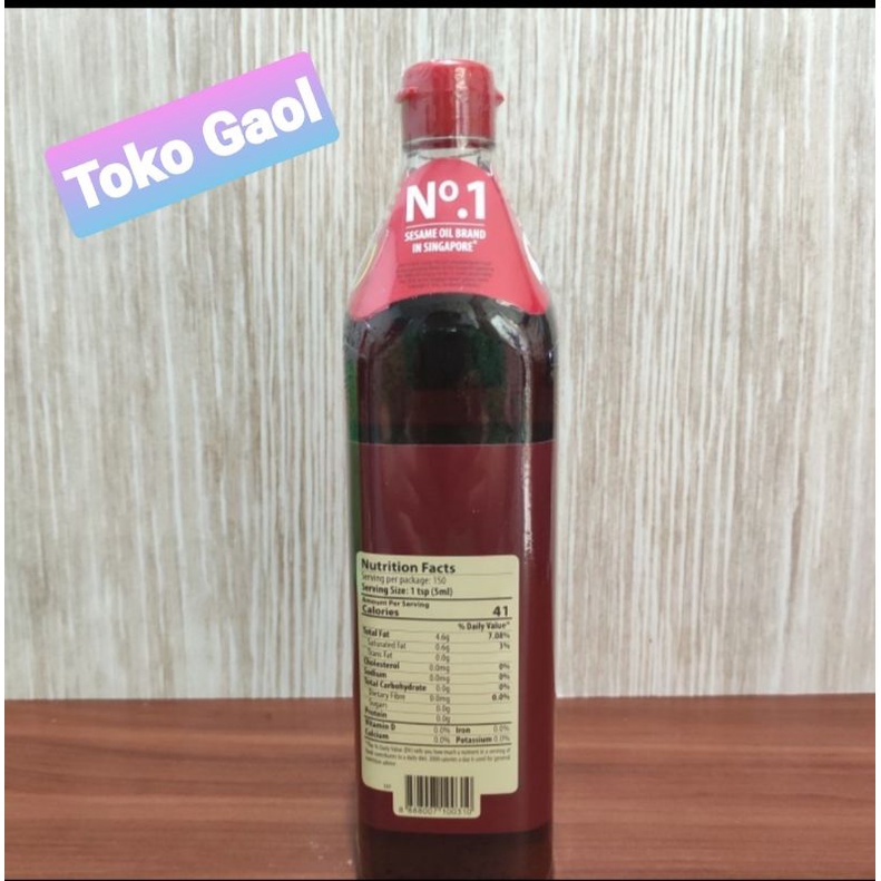 Minyak Wijen Chee Seng Pure White Sesame Oil 750 ML Pagoda Singapore