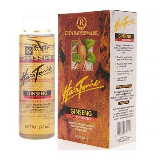 Rudy Hadisuwarno Hair Tonic Ginseng Plus Phytantriol Merah