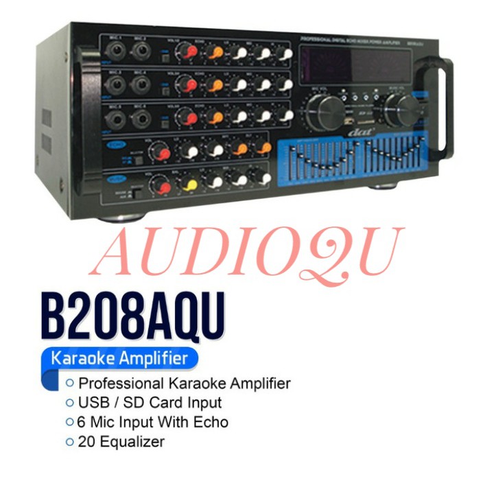 Power Amplifier DAT B208AQU / B 208 AQU Professional Karaoke Amplifier