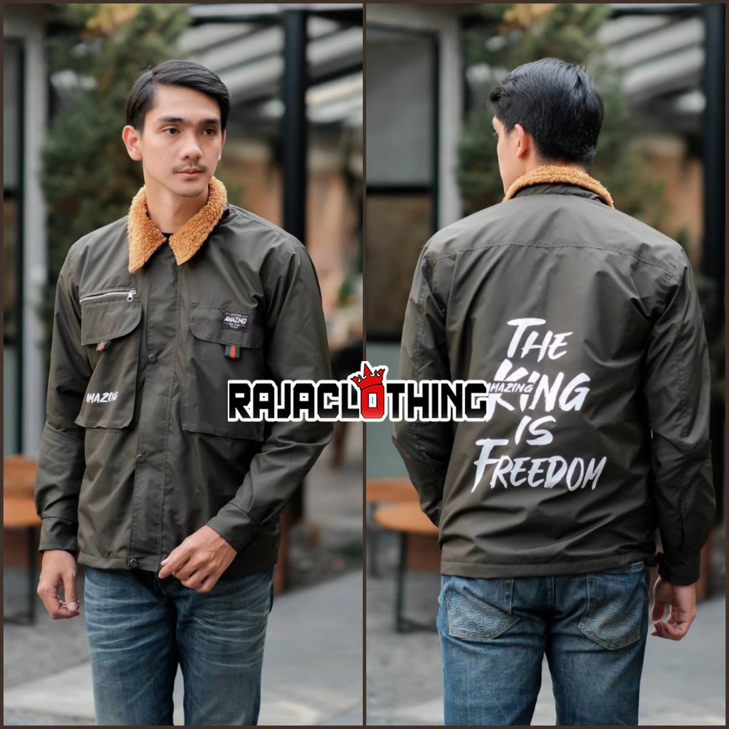 RCL - Jaket Pria Cozy Pria Merk Amazing / Jaket Parasut Gunung / Jaket Windbreaker