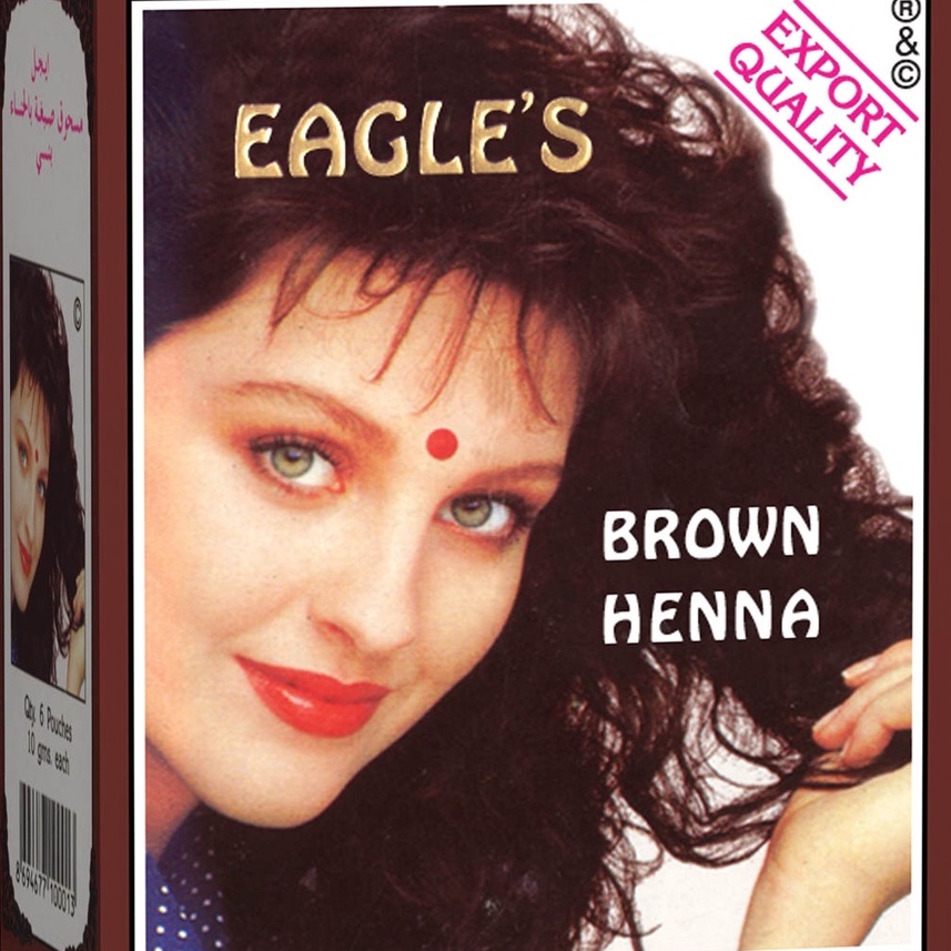 Eagle's Brown Henna - Semir Rambut BPOM Isi 6 PCS