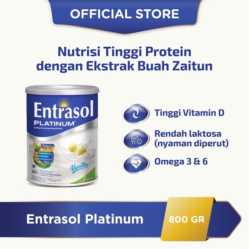 

Entrasol platinum Vanilla 800 gram