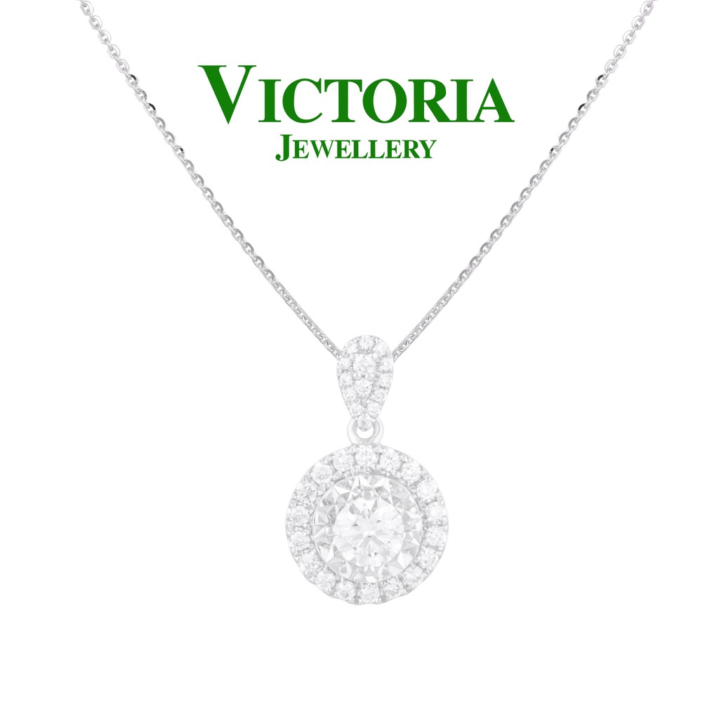 Liontin Berlian Sertifikat GIA VFPD812689 Victoria Jewellery