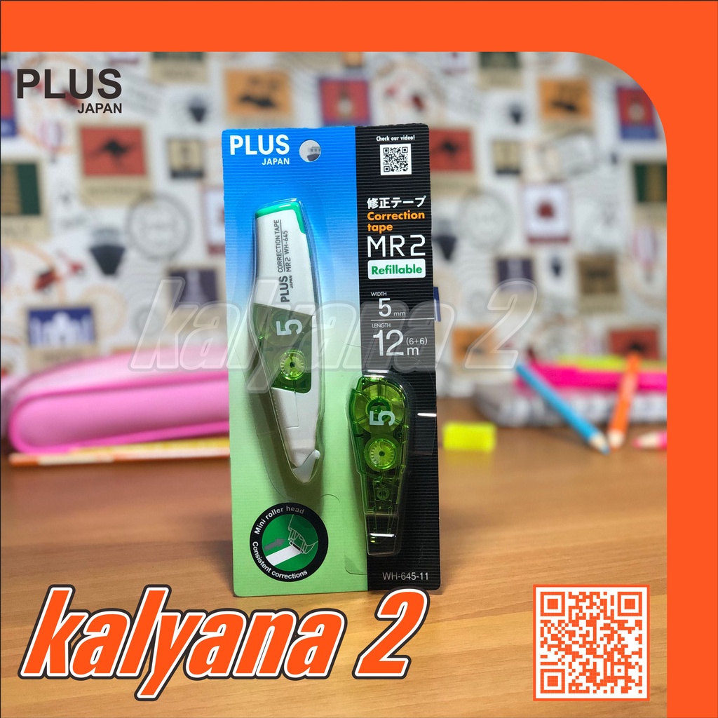 

Pita Koreksi / Correction Tape PLUS MR2 WH-645-11 Hijau/Green