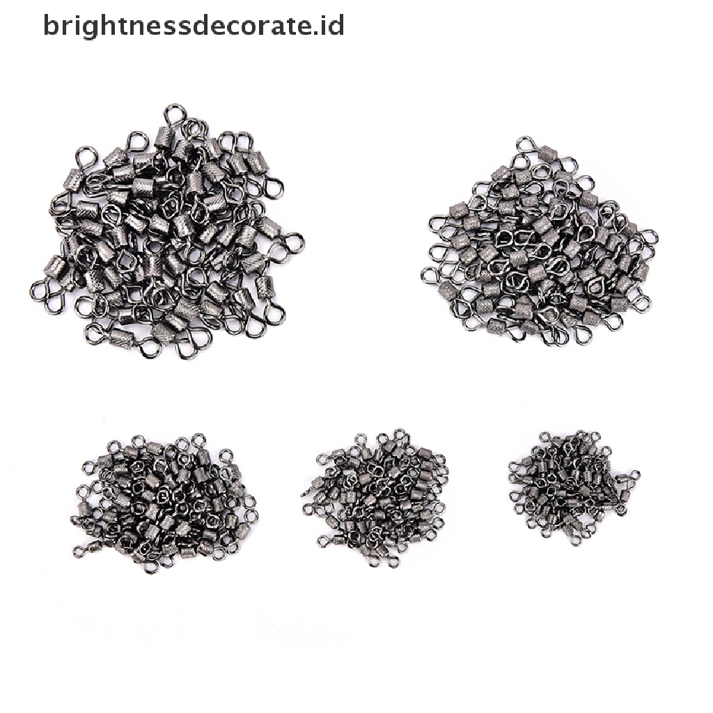 50 Pcs knurling Konektor bearing swivel Untuk Aksesoris Memancing