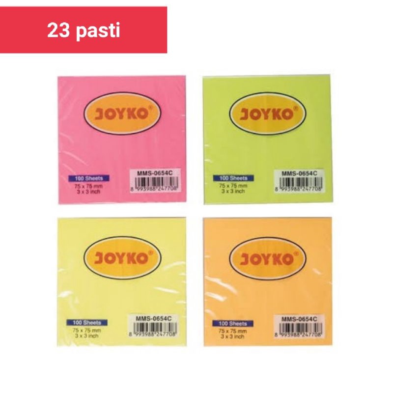 

memo stick/stick note/kertas memo /memo tempel joyko MMS 0654c