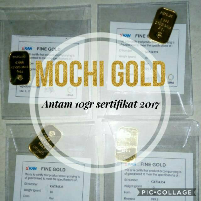 Logam Mulia 10gr bersertifikat antam