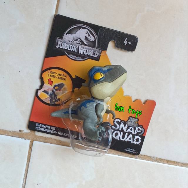 Snap Squad velociraptor blue wave 1