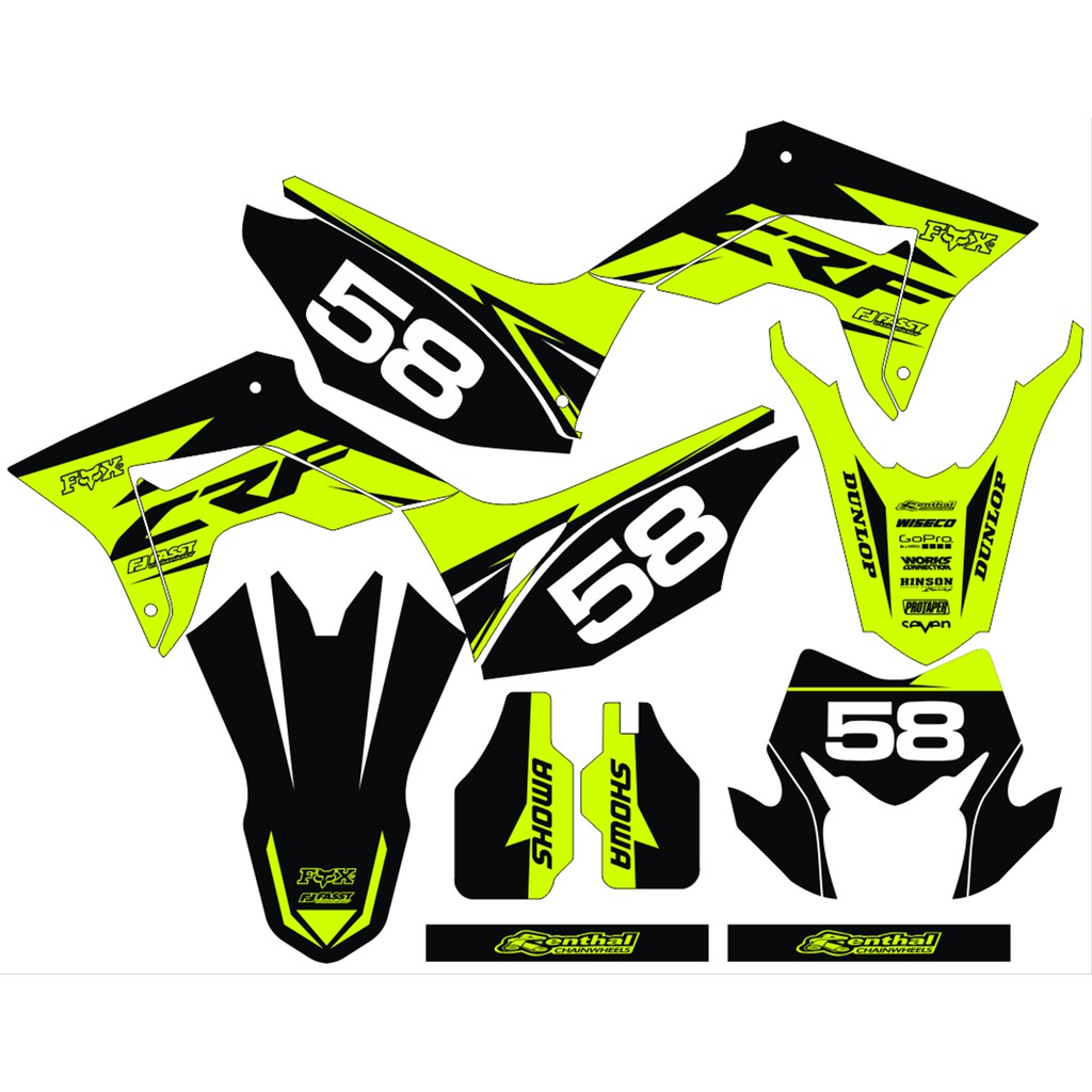 Sticker DECAL CRF 150 L Bisa Custom Stiker Honda CRF 150 L  (32)