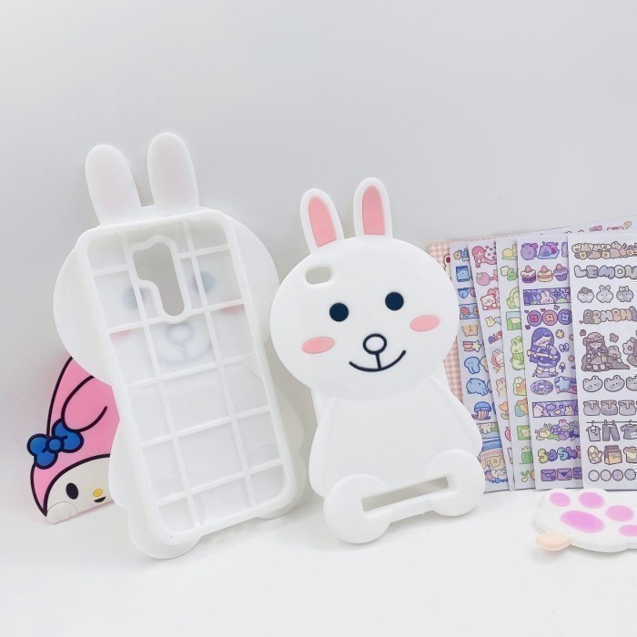 case kelinci putih samsung j2 prime