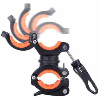 Clamp Penjepit Senter Stang Sepeda Mount Led Flashlight Bracket 360 Derajat / Penjepit Senter Sepeda Lipat BMX MTB Drag Gunung Universal / Bracket Dudukan Clamp Tempat Senter Lampu Sepeda Bike Mount Holder Flashlight Klip Penjepit Mini Penyangga Murah