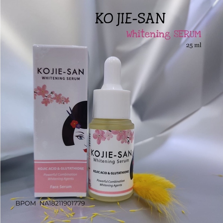 ✨ AKU MURAH ✨Kojie-San Whitening Serum 25ml / Kojic Acid &amp; Glutathione